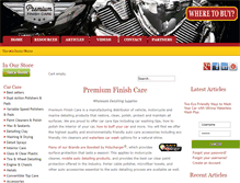 Tablet Screenshot of premiumfinishcare.org